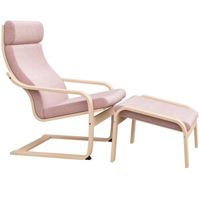 Poäng Chair with Stool Ikea — Descargar