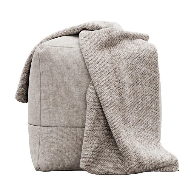 Cotton Canvas Square Pouf by Westelm — Descargar