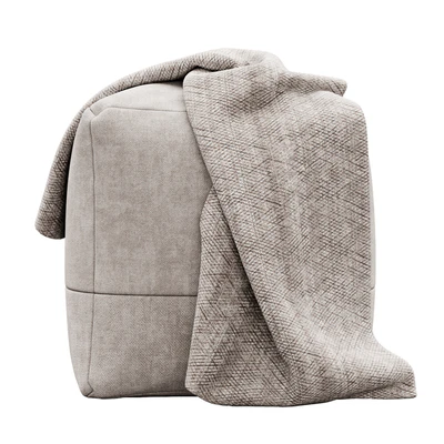 Cotton Canvas Square Pouf by Westelm — Ver 2