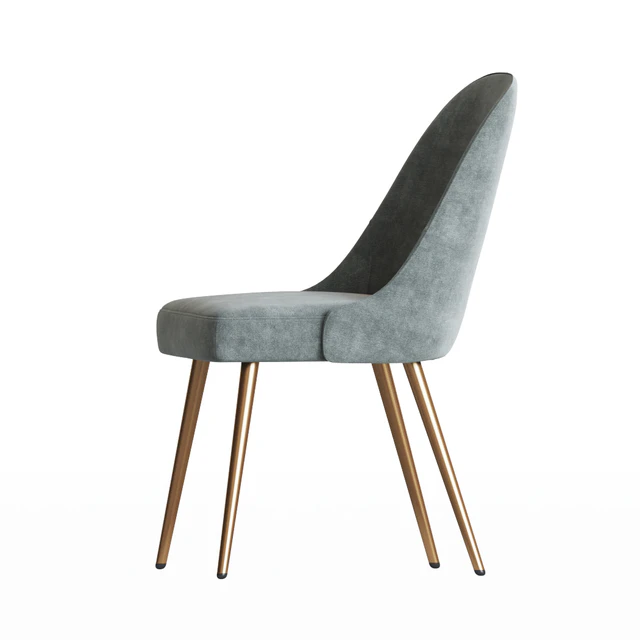 Mid-Century Upholstered Dining Chair Metal Legs Westelm — Descargar