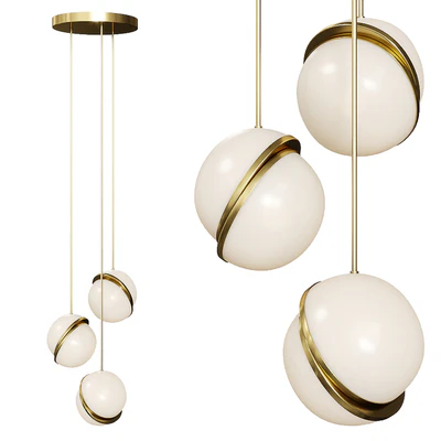 Lee Broom MINI CRESCENT CEILING LIGHT 3 piece — Ver 1