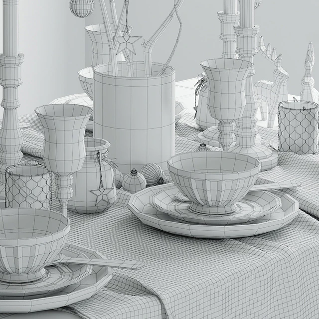 Festive table setting — Descargar