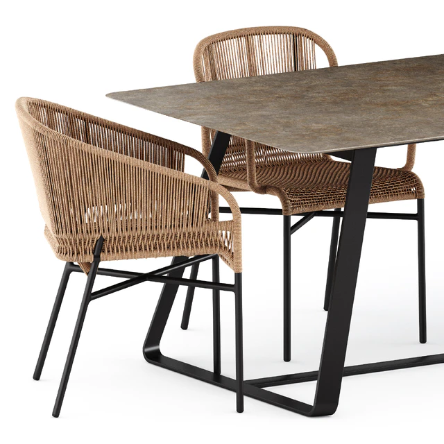 Cricket chairs and Kolonaki table by Varaschin — Descargar