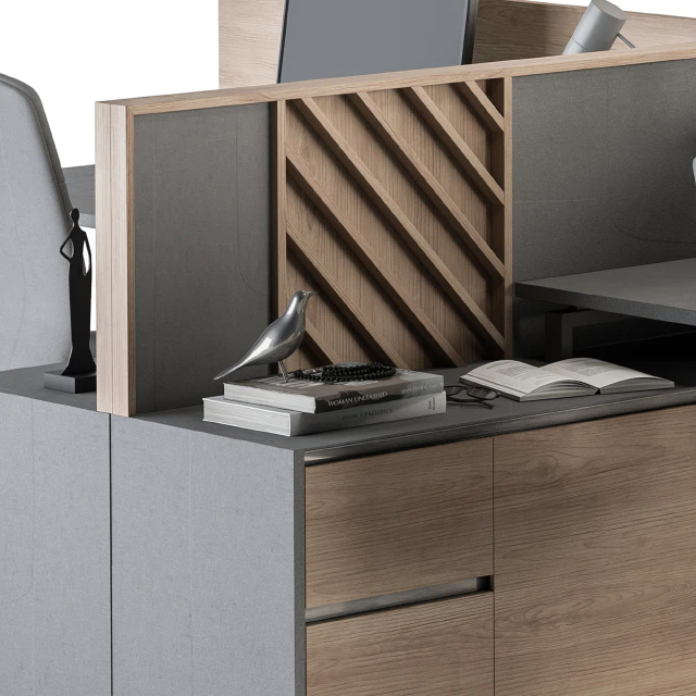 Employee Set Wood and Grey - Office Furniture 250 — Скачать