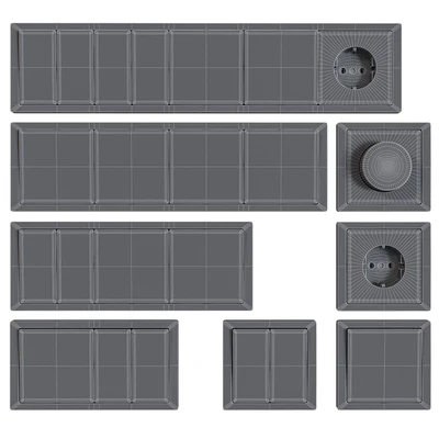 Schneider Electric sockets and switches with markings — Ver 2