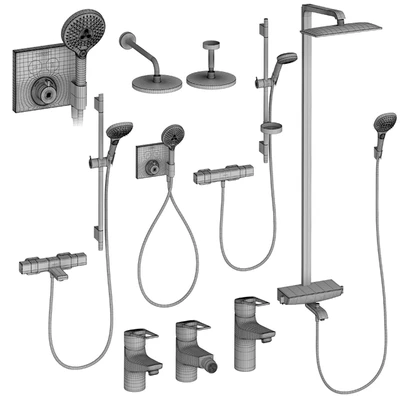 HANSGROHE Set 4 | Ecostat | Raindance | Novus Loop | with adjustable watering can — Ver 2