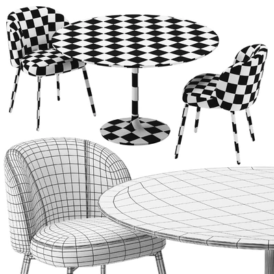 Eichholtz Lloyd Chair and Crate & Barrel Nero Table — Вид 3
