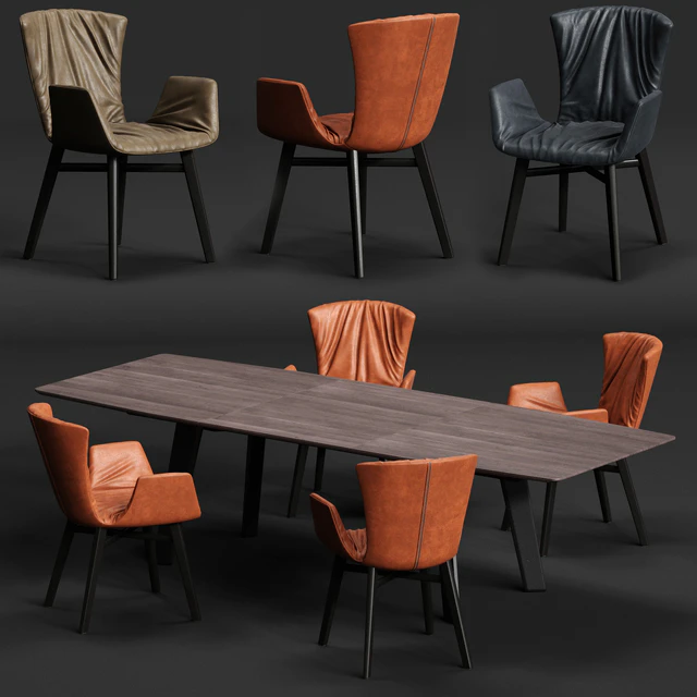DRAENERT DEXTER Armchair and FONTANA Table — Descargar