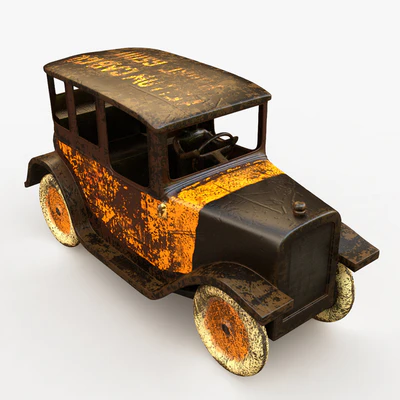 Decorative antique toy taxi — Ver 2