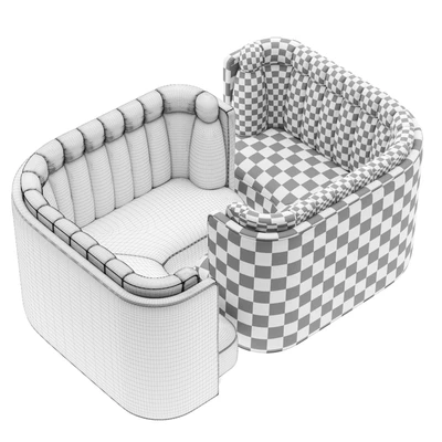 D4 restaurant sofa — Ver 2