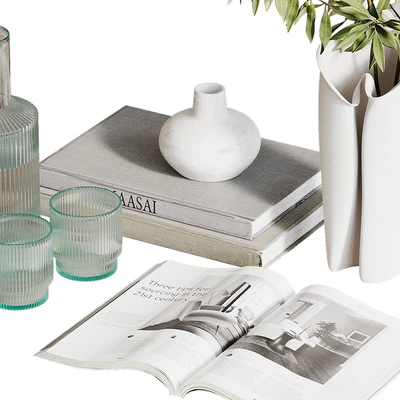Decorative coffee table set m1 — Ver 2
