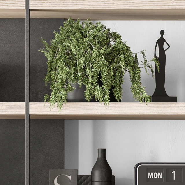 Wood and Metal Shelves Decorative - Rack Set 11 — Скачать