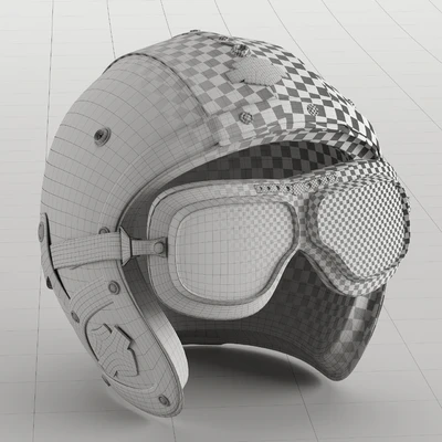 Leather moto helmet — Вид 2