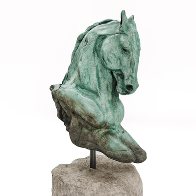 Stephanie Revennaugh Horse Bust Sclupture — Вид 2