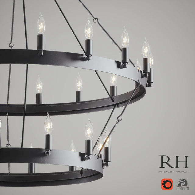 CAMINO VINTAGE CANDELABRA 2-TIER CHANDELIER — Descargar