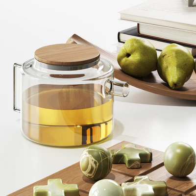 Decorative set with pears and books — Вид 3