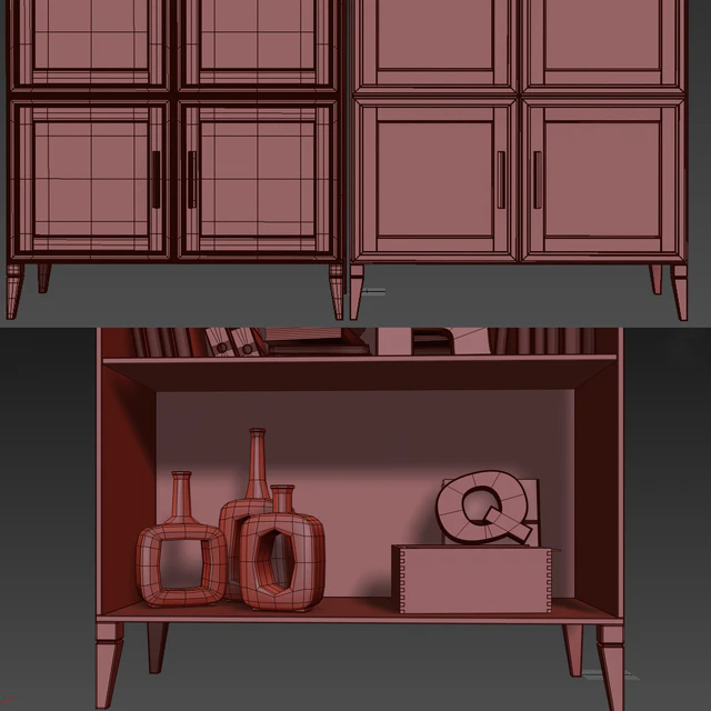 Книжный шкаф CHARLIE. Cabinet / bookcase — Скачать