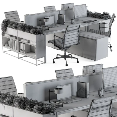 Office Furniture Flower Box 03 — Ver 2