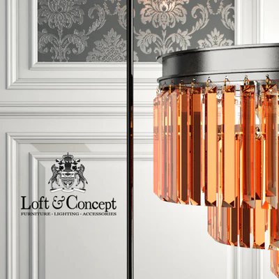 RH 1920S ODEON SMOKE GLASS FRINGE FLOR LAMPS — Ver 2