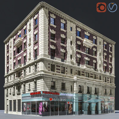 New York old building facade — Ver 1