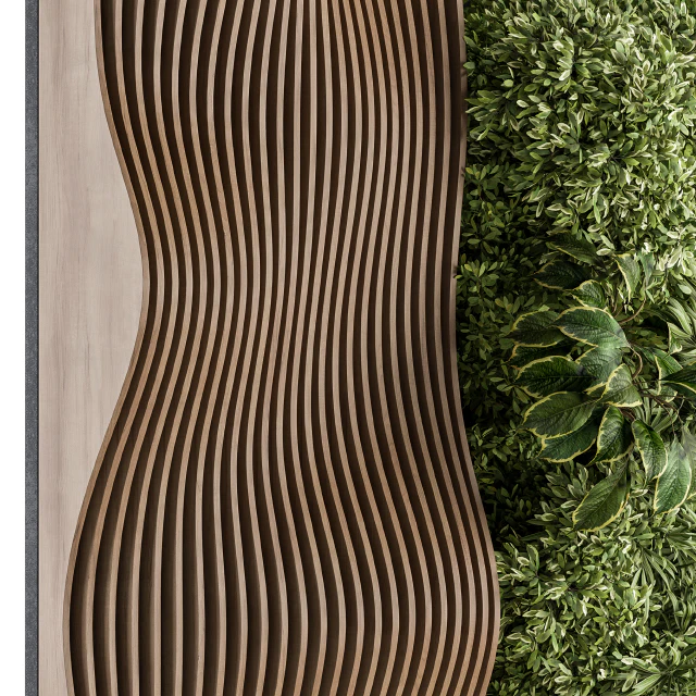 Vertical Garden Wood Parametric Wall - Wall Decor 30 — Скачать