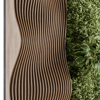 Vertical Garden Wood Parametric Wall - Wall Decor 30 — Вид 2