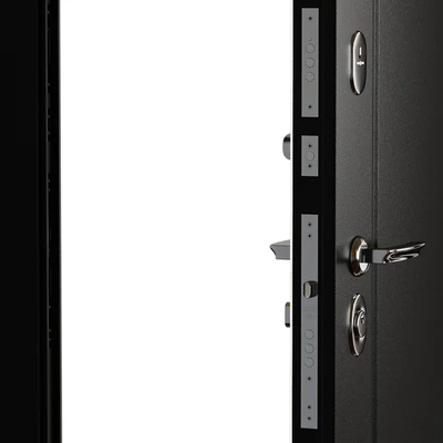 Entrance door Flush metal with a mirror — Ver 2