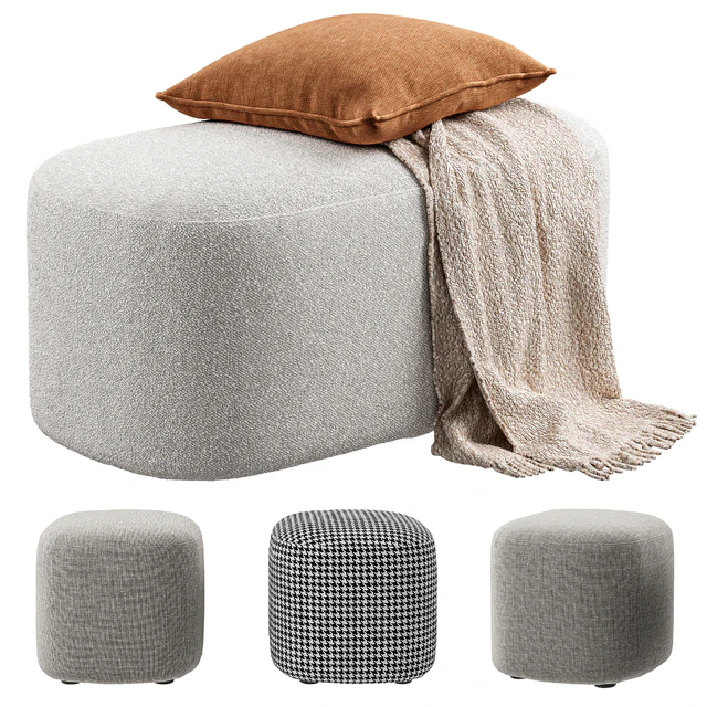Vorsen - Round Ottoman Stool — Скачать