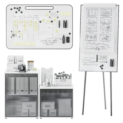 Маркерная доска магнитная перегородка флипчарт Lintex ONE Flipchart, NOTE — Вид 1