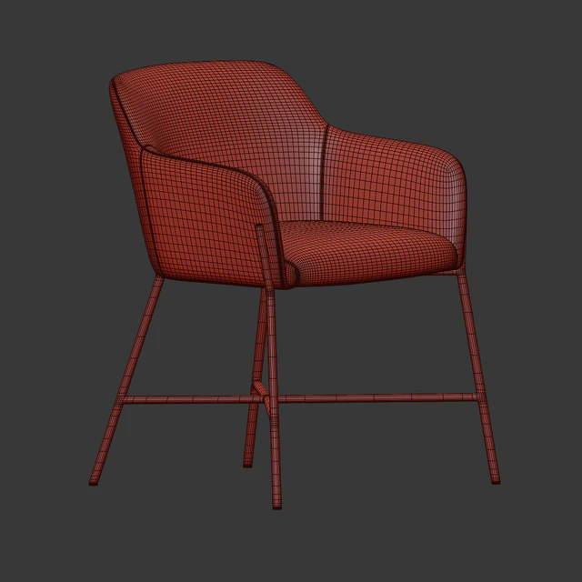 Ana Velvet Arm Dining Chair — Descargar