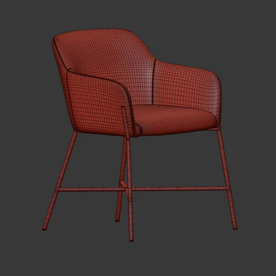 Ana Velvet Arm Dining Chair — Ver 2