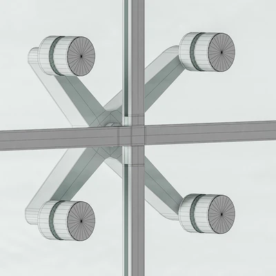 Spider Glazing Window Modern - Windows Set 04 — Вид 2