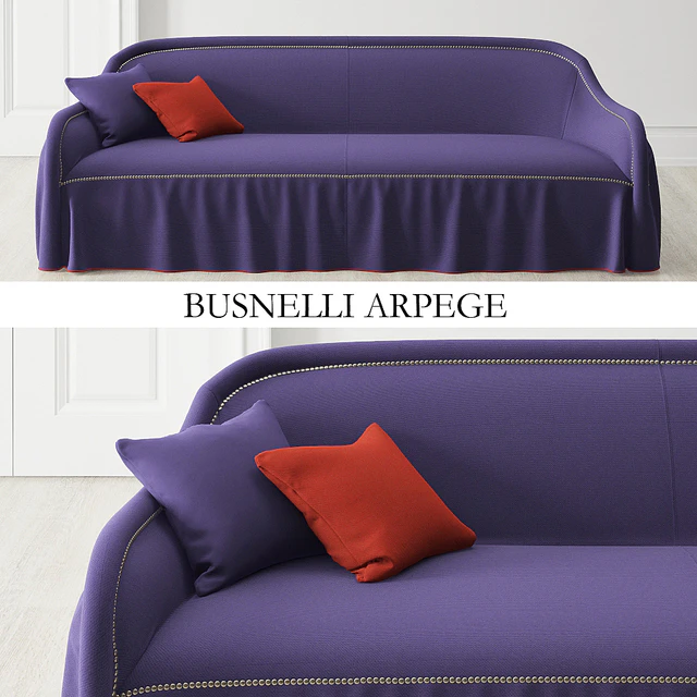 Sofa and chair BUSNELLI Arpege — Descargar