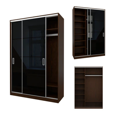 Sliding wardrobe in a narrow Modus MS163 profile — Ver 1