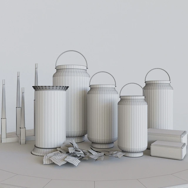Fascinating candlesticks with candles and decor — Descargar