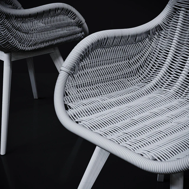 RATTAN DINING CHAIR WITH ARMS — Скачать
