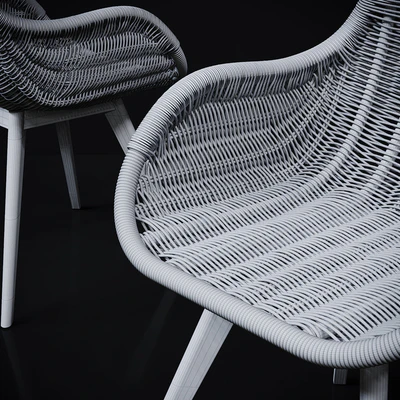 RATTAN DINING CHAIR WITH ARMS — Вид 2