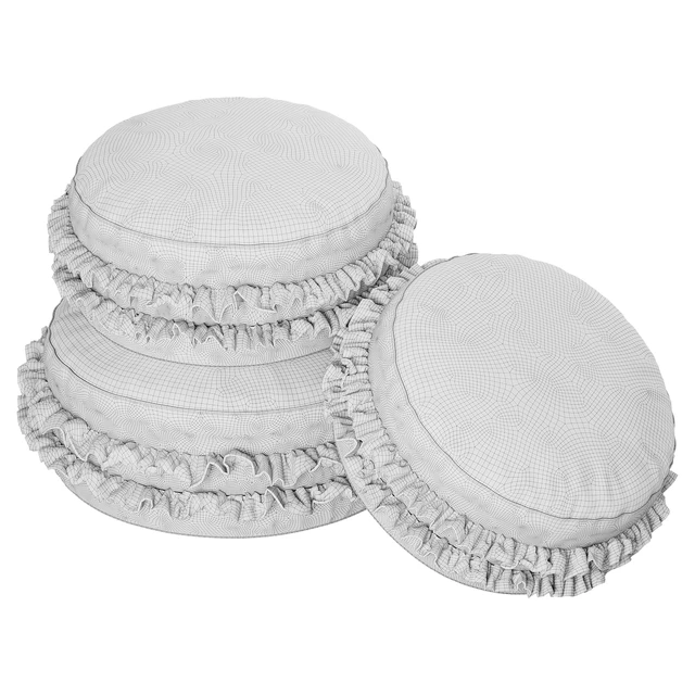Macaron Pouf, Velour Cookie pillow — Descargar