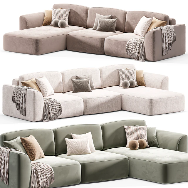 KING SE chenille Sofa 3 — Descargar