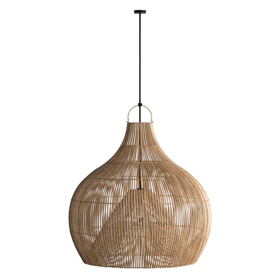 Fishtrap dome bamboo wicker natural lamp — Вид 3