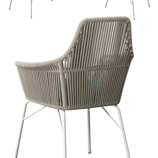 Minotti York chair Van Dyck "Outdoor" table set — Descargar