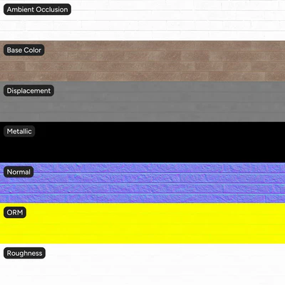 sandfaced long running bond brick wall texture brown — View 4