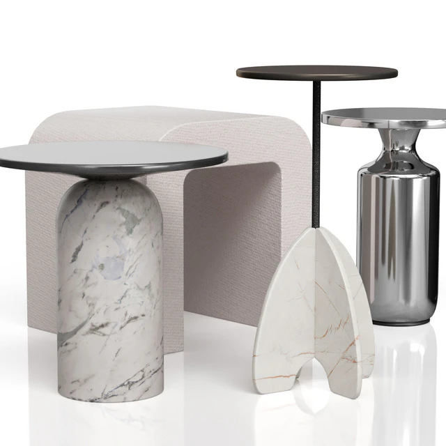 Приставные столики SPAZIO, MARTINI, CHEVAL POLISHED от CB2 — Скачать