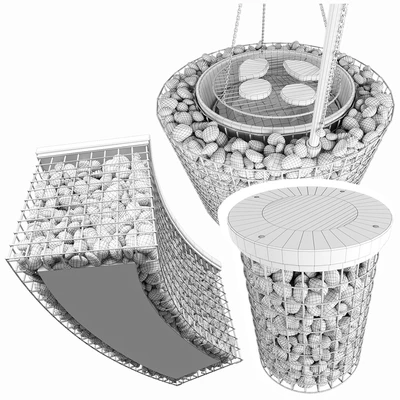 Gabion fireplace benches — Вид 2