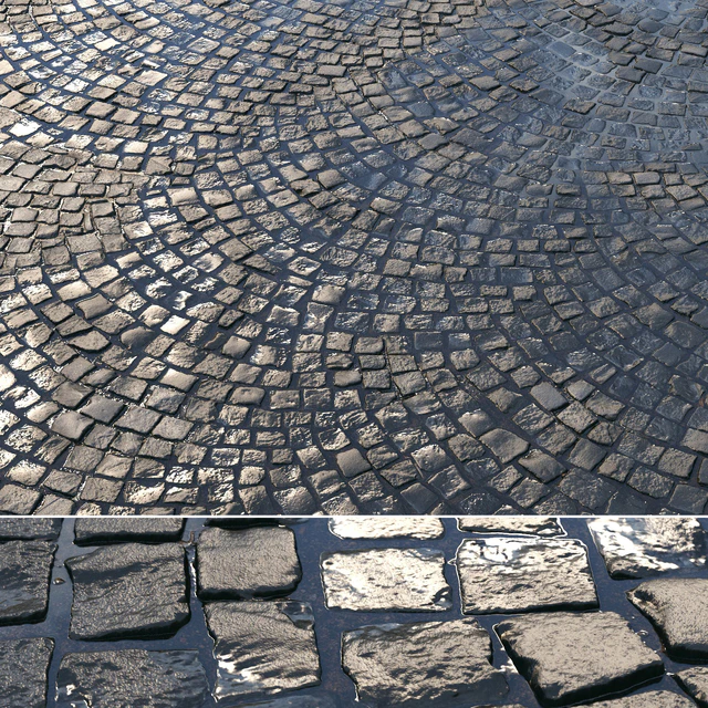 Material of wet radial paving 01 — Descargar