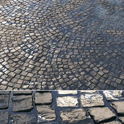 Material of wet radial paving 01 — Ver 1