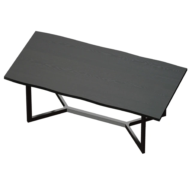 Verge Black Live Edge Dining Tables (Crate and Barrel) — Descargar