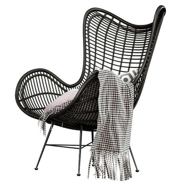 HK Living Natural rattan egg chair — Скачать