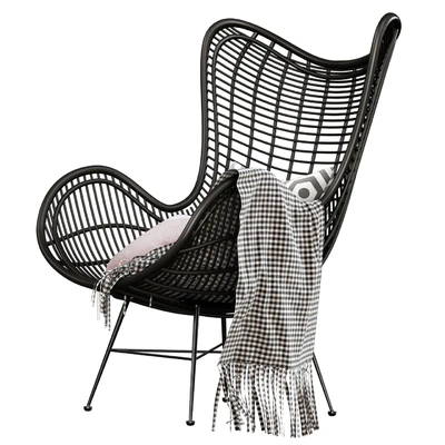 HK Living Natural rattan egg chair — Вид 2