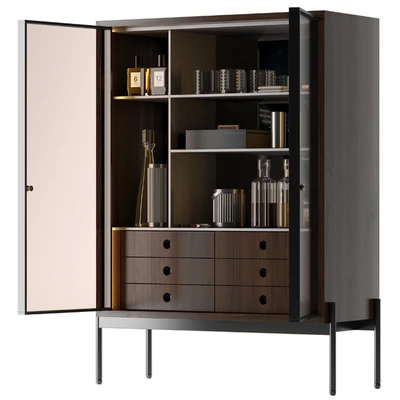 книжные шкаф Minotti Superquadra 2021 collection № 4 — Вид 1